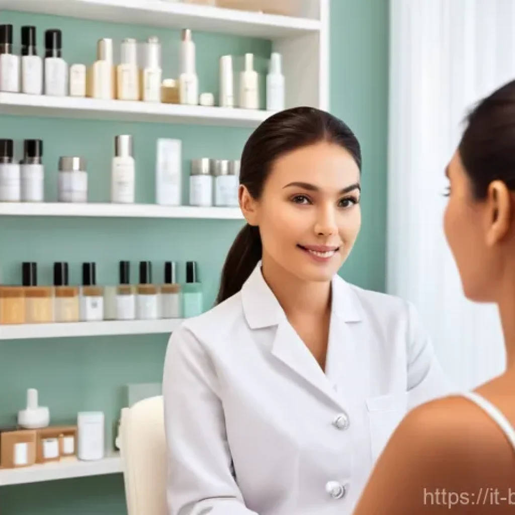 피부 미용사의 하루 일과 - **Prompt 1: The Trusting Consultation**
    "A professional female esthetician, with a warm and atte...