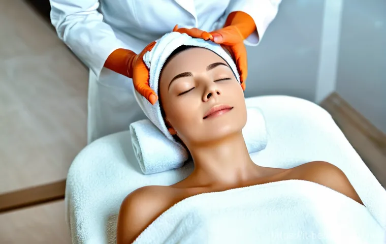 피부 미용사의 하루 일과 - **Prompt 1: The Trusting Consultation**
    "A professional female esthetician, with a warm and atte...
