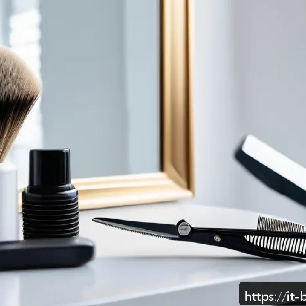 미용사 실기 시험 준비물 체크리스트 - A professional hairstylist’s exam setup on a clean white table, featuring high-quality hairdressing ...